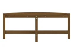 Mesa de centro | Mesa de apoio 118x63x45cm madeira de pinho maciça -mel Castanho
