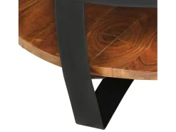 Mesa de centro | Mesa de apoio | Mesa de café 65x65x32 cm madeira de acácia maciça^ Mesa De Centro