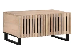 Online Mesa de centro | Mesa de apoio 80x51x40 cm madeira de mangueira maciça Branco