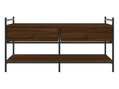 Mesa De Centro| Mesa de centro | Mesa de apoio 99x50x50 cm derivados de madeira carvalho Castanho
