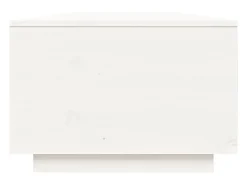 Mesa De Centro| Mesa de centro | Mesa de apoio 80x80x35.5 cm madeira de pinho maciça Branco