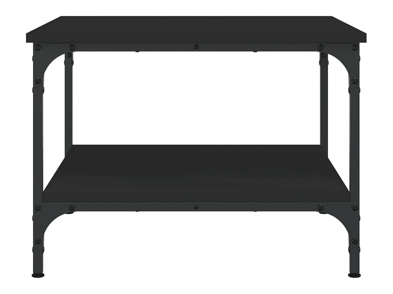 Mesa De Centro| Mesa de centro | Mesa de apoio 55x55x40 cm derivados de madeira Preto