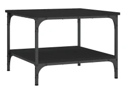 Mesa De Centro| Mesa de centro | Mesa de apoio 55x55x40 cm derivados de madeira Preto