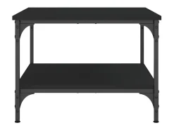 Mesa De Centro| Mesa de centro | Mesa de apoio 55x55x40 cm derivados de madeira Preto