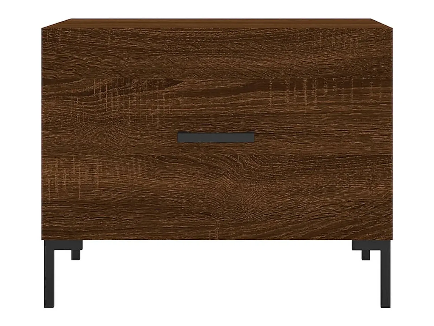 Mesa De Centro| Mesa de centro | Mesa de apoio 50x50x40 cm derivados madeira carvalho Castanho