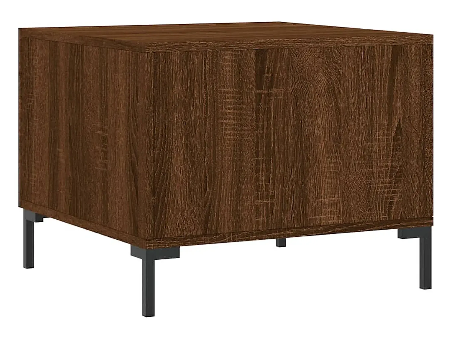 Mesa De Centro| Mesa de centro | Mesa de apoio 50x50x40 cm derivados madeira carvalho Castanho