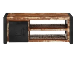 Mesa de centro | Mesa de apoio 90x50x36 cm madeira maciça recuperada^ Mesa De Centro