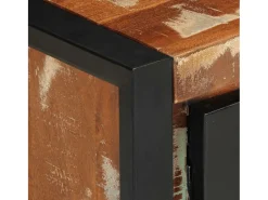 Mesa de centro | Mesa de apoio 90x50x36 cm madeira maciça recuperada^ Mesa De Centro