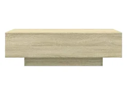 Mesa De Centro| Mesa de centro | Mesa de apoio 100x49.5x31 cm derivados madeira carvalho sonoma Castanho