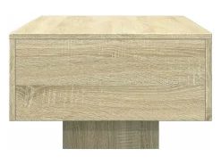 Mesa De Centro| Mesa de centro | Mesa de apoio 100x49.5x31 cm derivados madeira carvalho sonoma Castanho