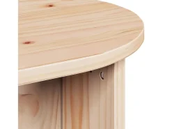 Mesa De Centro* Mesa de centro | Mesa de apoio Natural 80x39.5x35 cm Castanho