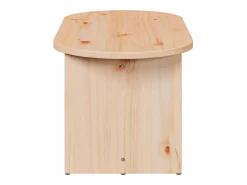 Mesa De Centro* Mesa de centro | Mesa de apoio Natural 80x39.5x35 cm Castanho