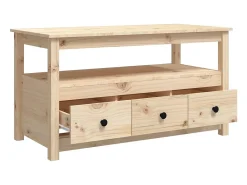Mesa de centro | Mesa de apoio | Mesa de café 102x49x55 cm pinho maciço^ Mesa De Centro