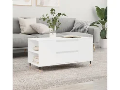 Discount Mesa de centro | Mesa de apoio 102x44.5x50 cm derivados de madeira Branco