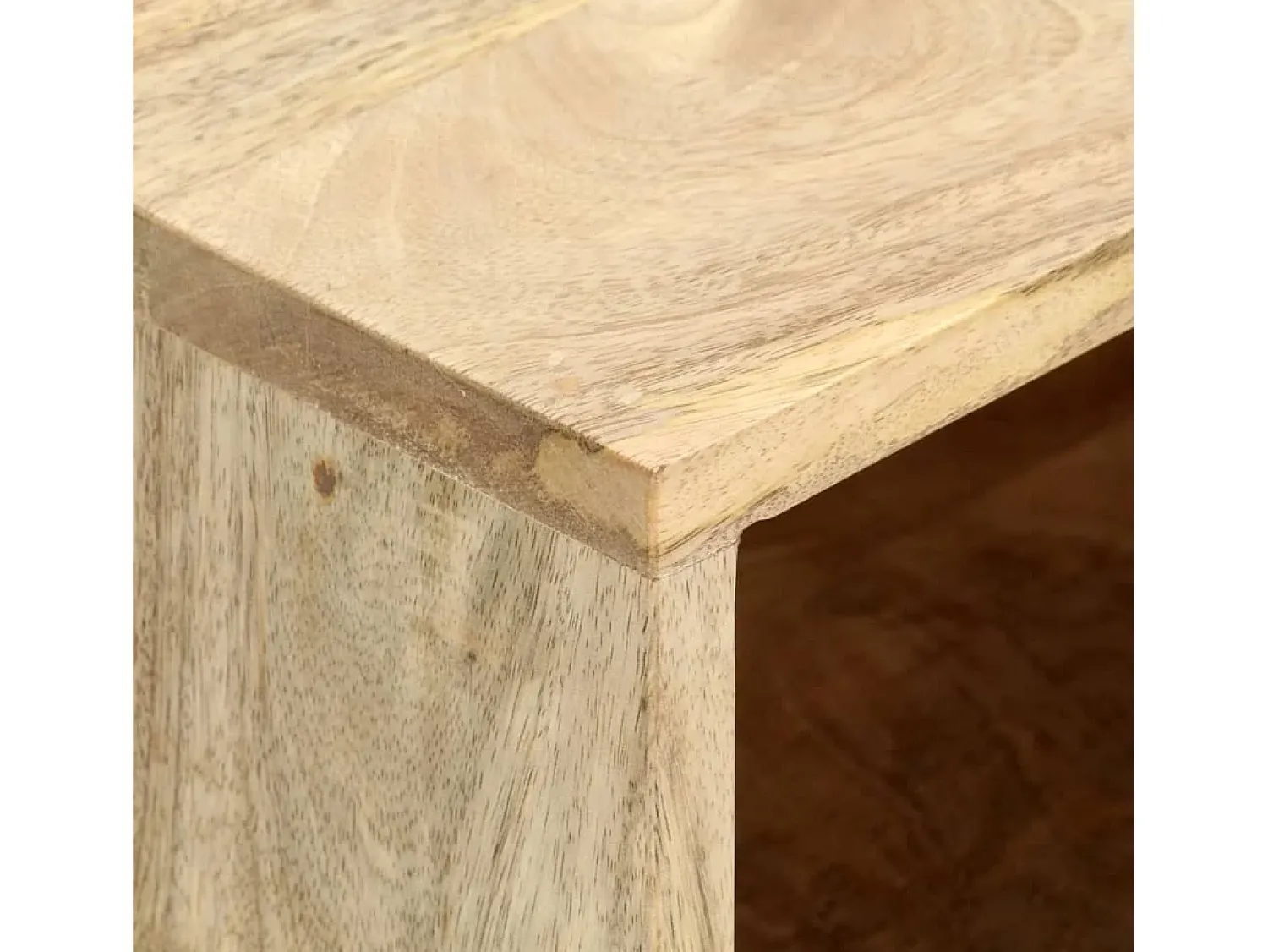 Mesa De Centro| Mesa de centro | Mesa de apoio | Mesa de café 90x50x40 cm madeira de mangueira maciça Castanho