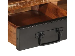 Mesa de centro | Mesa de apoio 90x50x36 cm madeira maciça recuperada^ Mesa De Centro