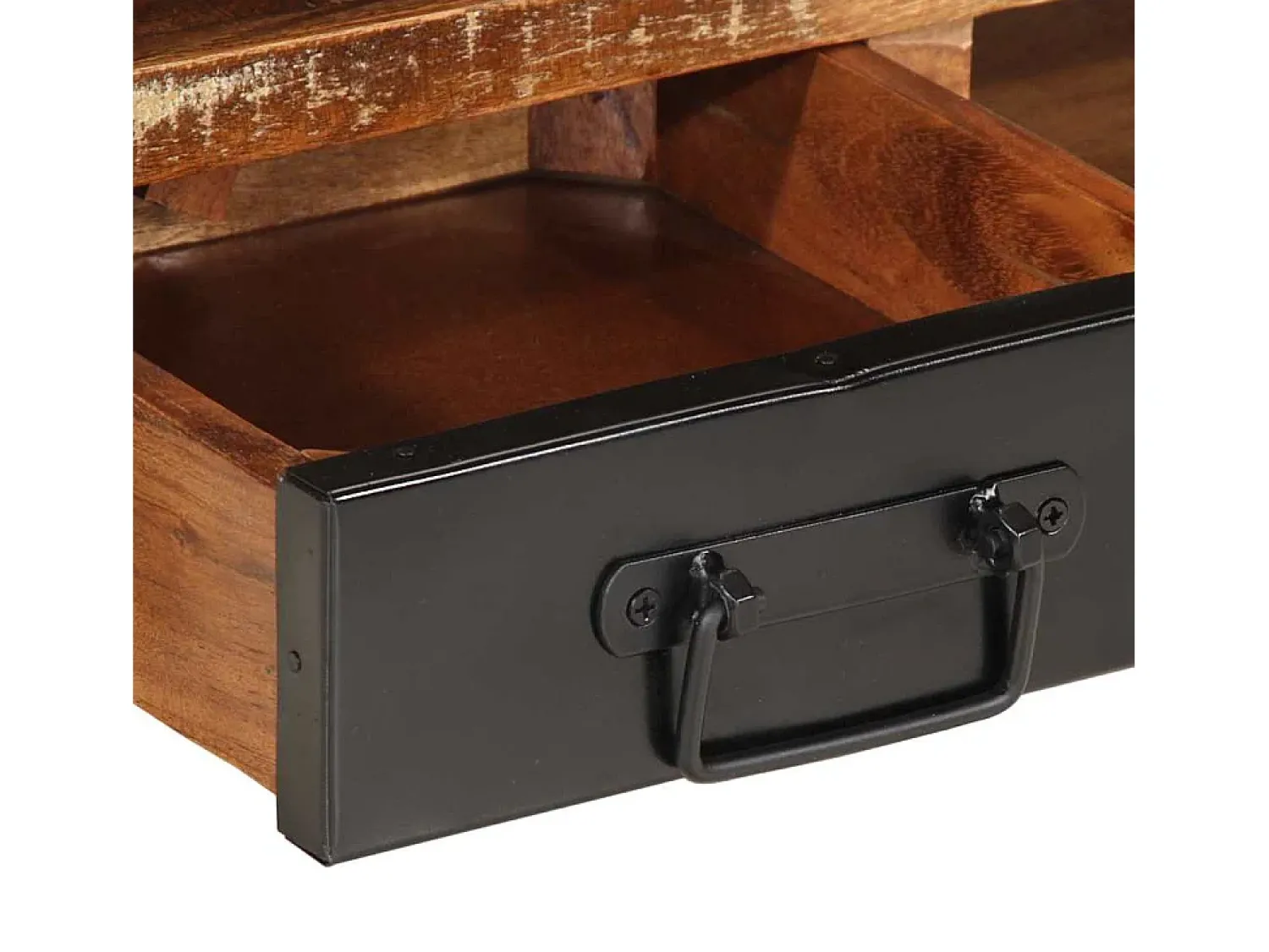 Mesa de centro | Mesa de apoio 90x50x36 cm madeira maciça recuperada^ Mesa De Centro