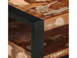 Mesa de centro | Mesa de apoio 90x50x36 cm madeira maciça recuperada^ Mesa De Centro