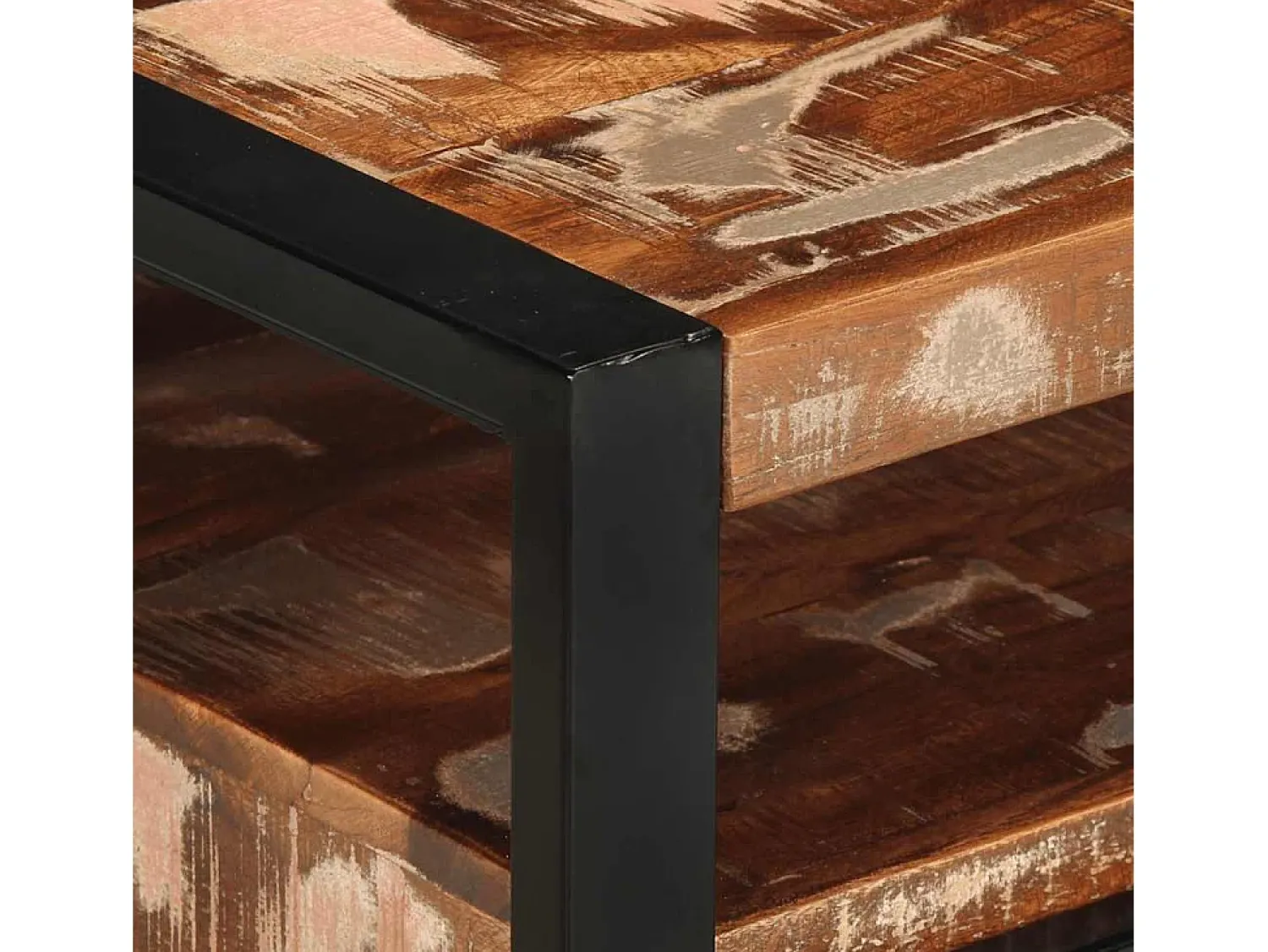 Mesa de centro | Mesa de apoio 90x50x36 cm madeira maciça recuperada^ Mesa De Centro