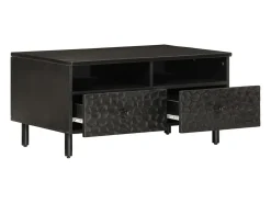 Sale Mesa de centro | Mesa de apoio 80x54x40 cm madeira de mangueira maciça Preto