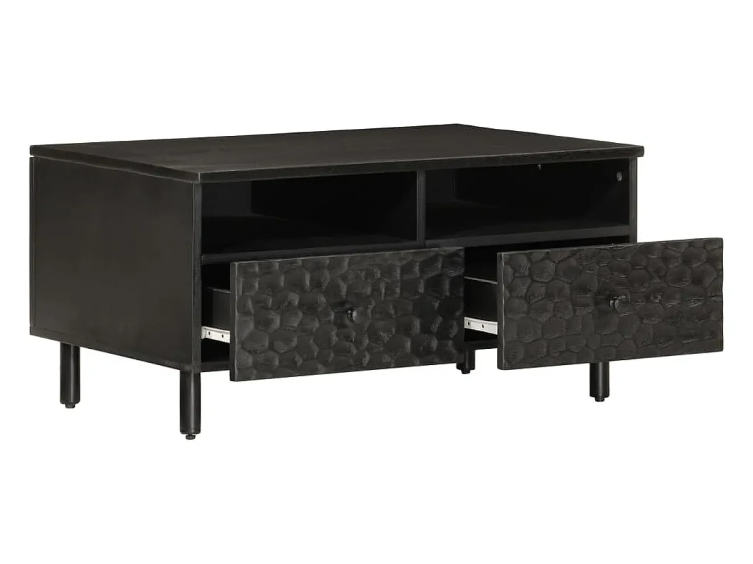 Sale Mesa de centro | Mesa de apoio 80x54x40 cm madeira de mangueira maciça Preto