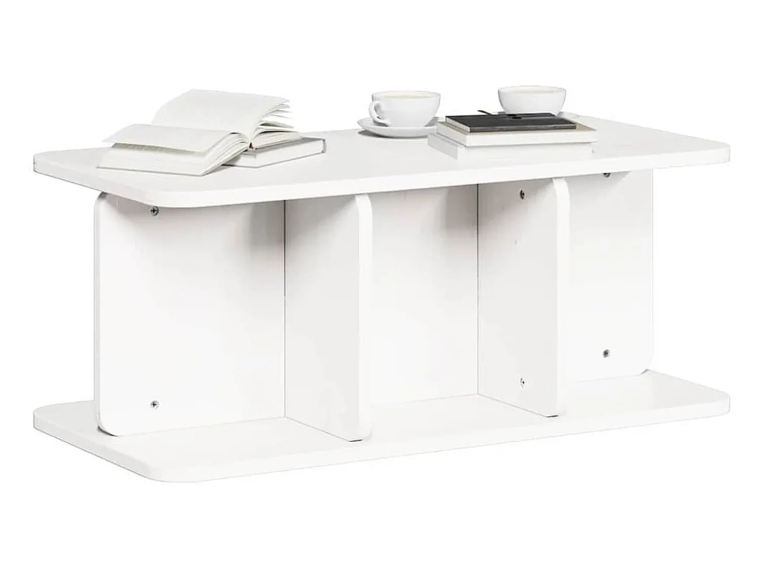 Discount Mesa de centro | Mesa de apoio 80x39.5x33.5 cm Branco