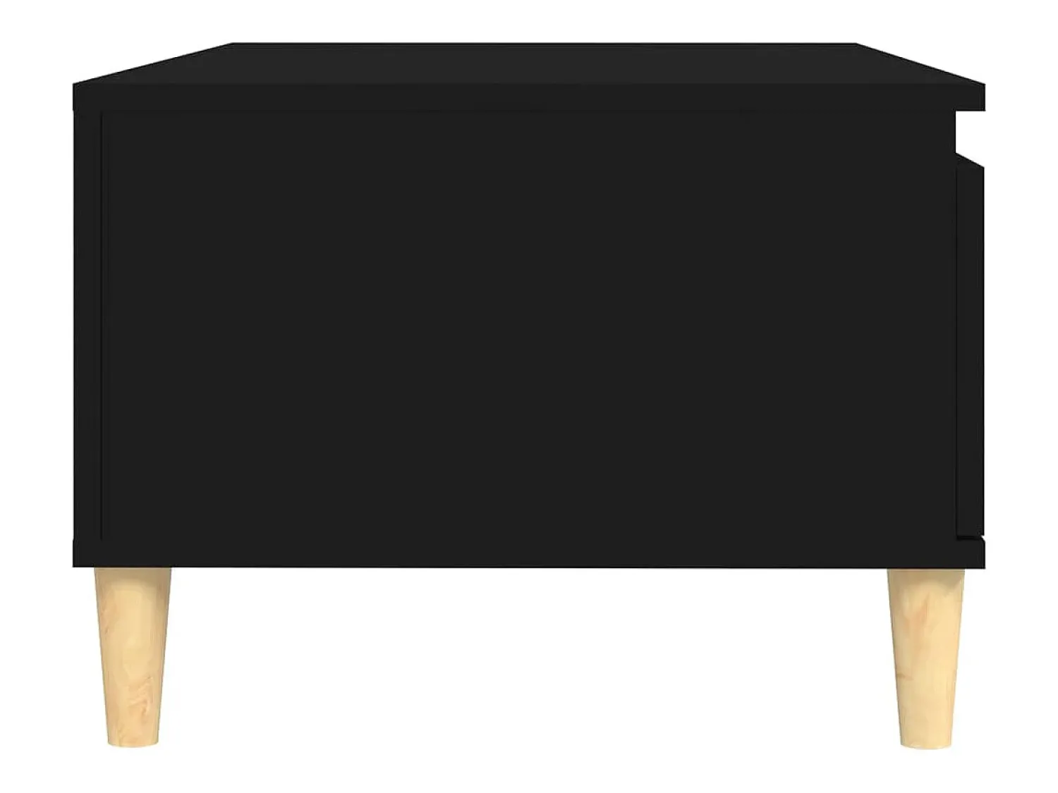 Mesa De Centro| Mesa de centro | Mesa de apoio 90x50x36.5 cm derivados de madeira Preto