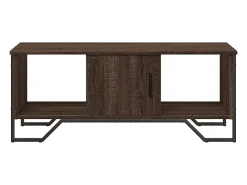 Mesa De Centro* Mesa de centro | Mesa de apoio 100x51x40 cm derivados madeira carvalho Castanho