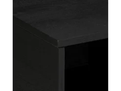 Mesa De Centro| Mesa de centro | Mesa de apoio 80x50x40 cm derivados de madeira Preto