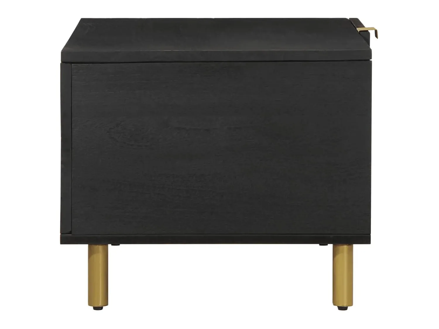 Mesa De Centro| Mesa de centro | Mesa de apoio 80x50x40 cm derivados de madeira Preto