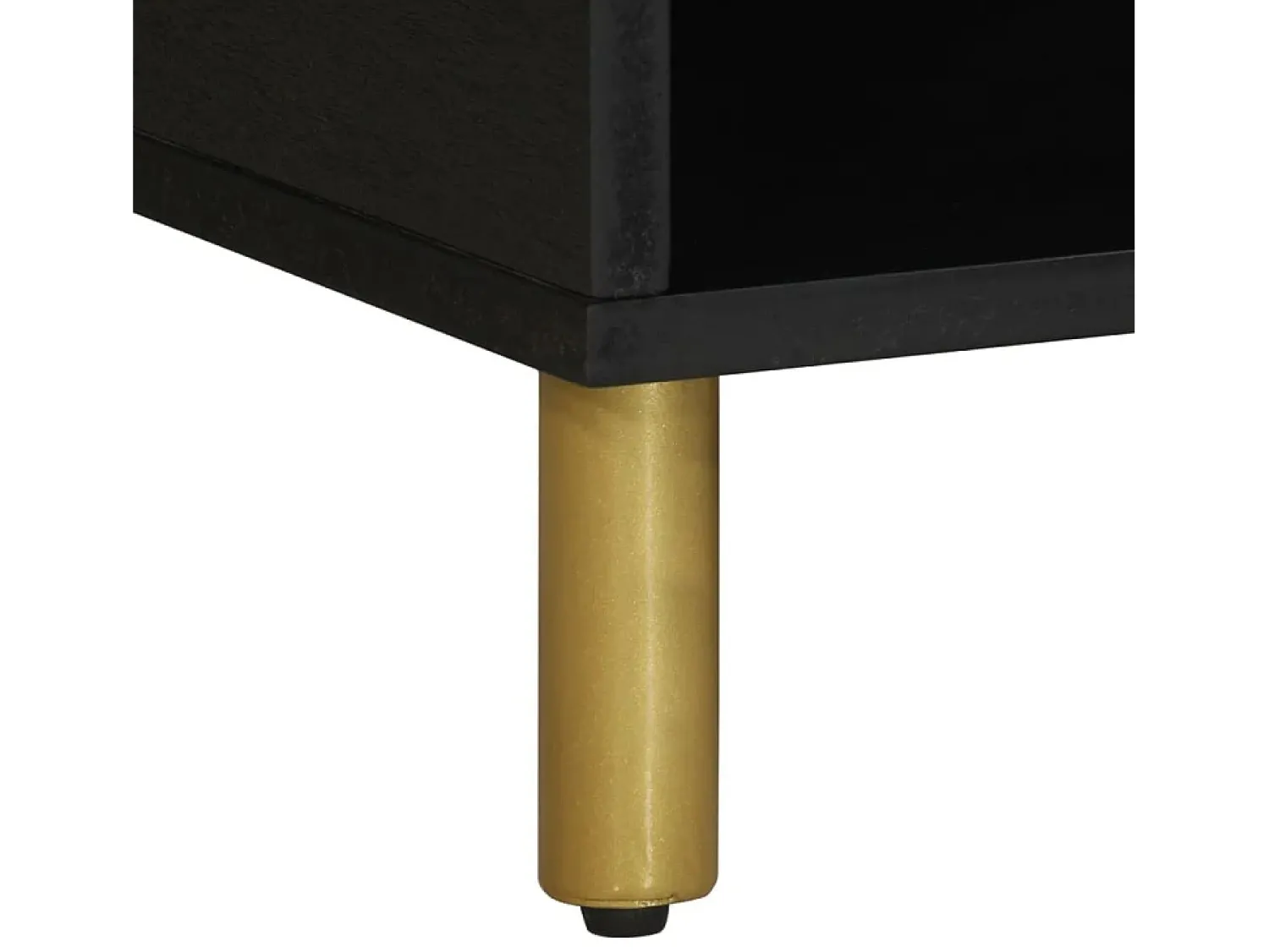 Mesa De Centro| Mesa de centro | Mesa de apoio 80x50x40 cm derivados de madeira Preto