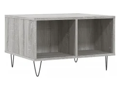 Mesa de centro | Mesa de apoio 60x50x36.5 cm derivados de madeira cinza sonoma^ Mesa De Centro