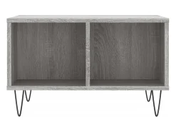 Mesa de centro | Mesa de apoio 60x50x36.5 cm derivados de madeira cinza sonoma^ Mesa De Centro