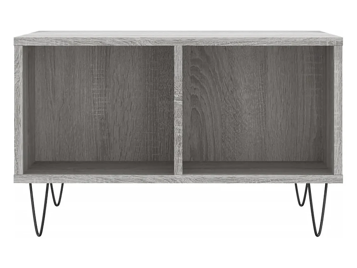 Mesa de centro | Mesa de apoio 60x50x36.5 cm derivados de madeira cinza sonoma^ Mesa De Centro