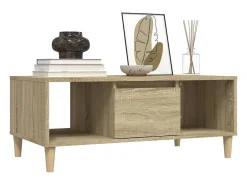 Mesa de centro | Mesa de apoio 90x50x36.5 cm derivados madeira carvalho sonoma^ Mesa De Centro