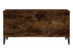New Mesa de centro | Mesa de apoio 90x44.5x45 cm derivados madeira carvalho fumado Castanho