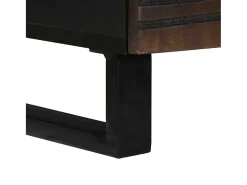 Mesa De Centro| Mesa de centro | Mesa de apoio | Mesa de café com gaveta Marrom e Preto 80x54x40 cm Castanho
