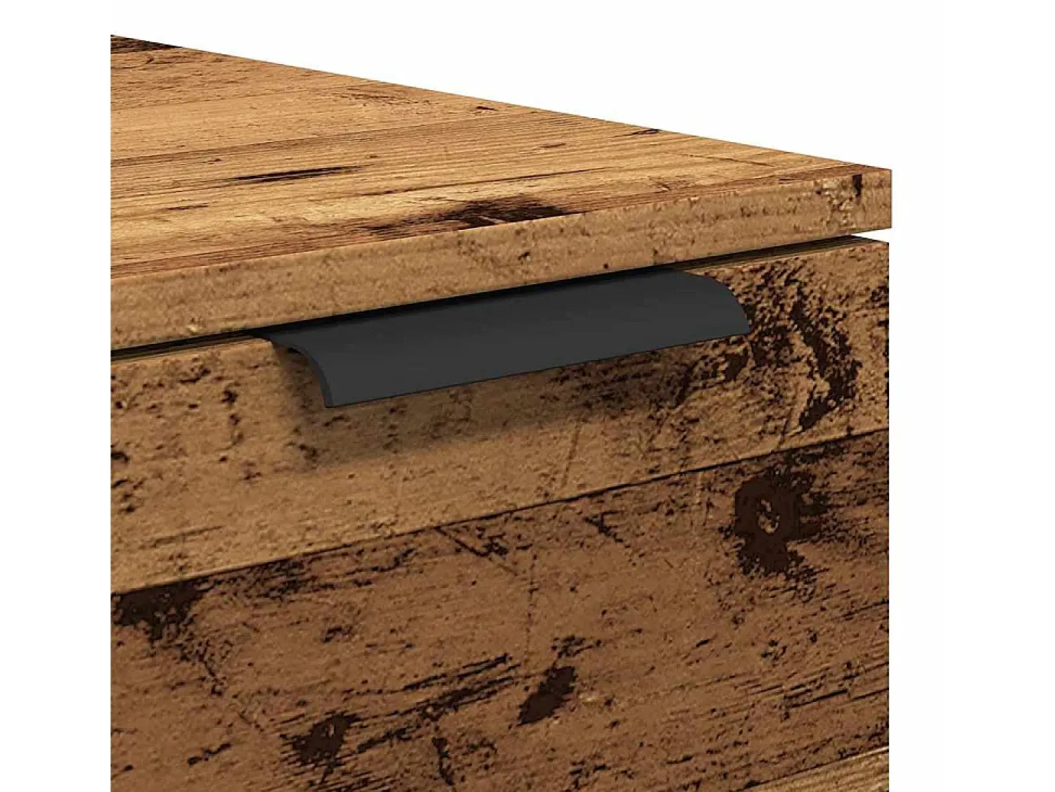 Discount Mesa de centro | Mesa de apoio | Mesa de café 50x50x36 cm derivados de madeira madeira velha Castanho