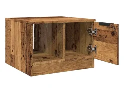 Discount Mesa de centro | Mesa de apoio | Mesa de café 50x50x36 cm derivados de madeira madeira velha Castanho
