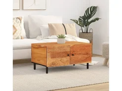 Mesa de centro | Mesa de apoio | Mesa de café 80x50x40 cm madeira de acácia maciça^ Mesa De Centro