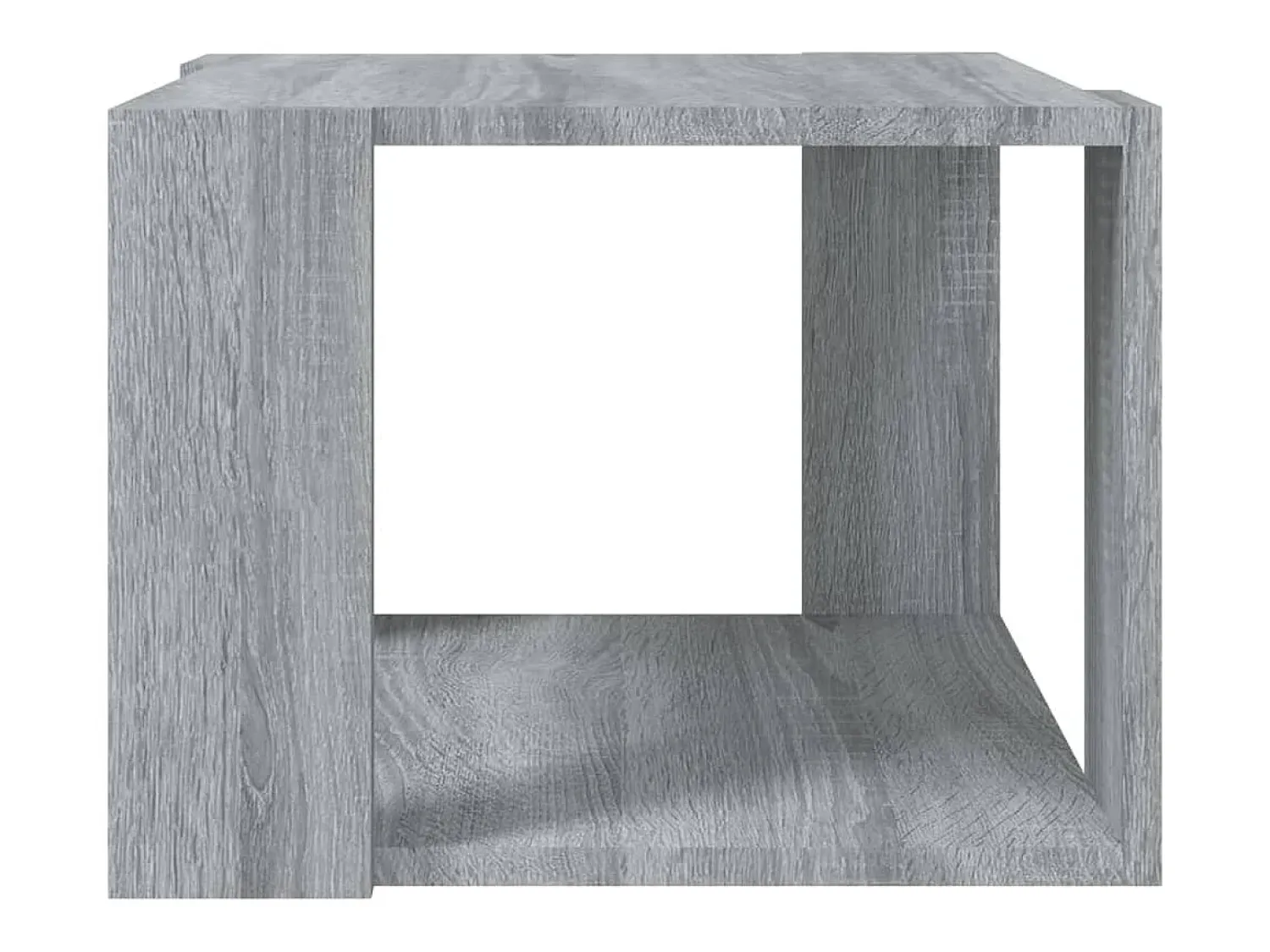 Mesa de centro | Mesa de apoio 40x40x30 cm madeira processada sonoma cinza^ Mesa De Centro