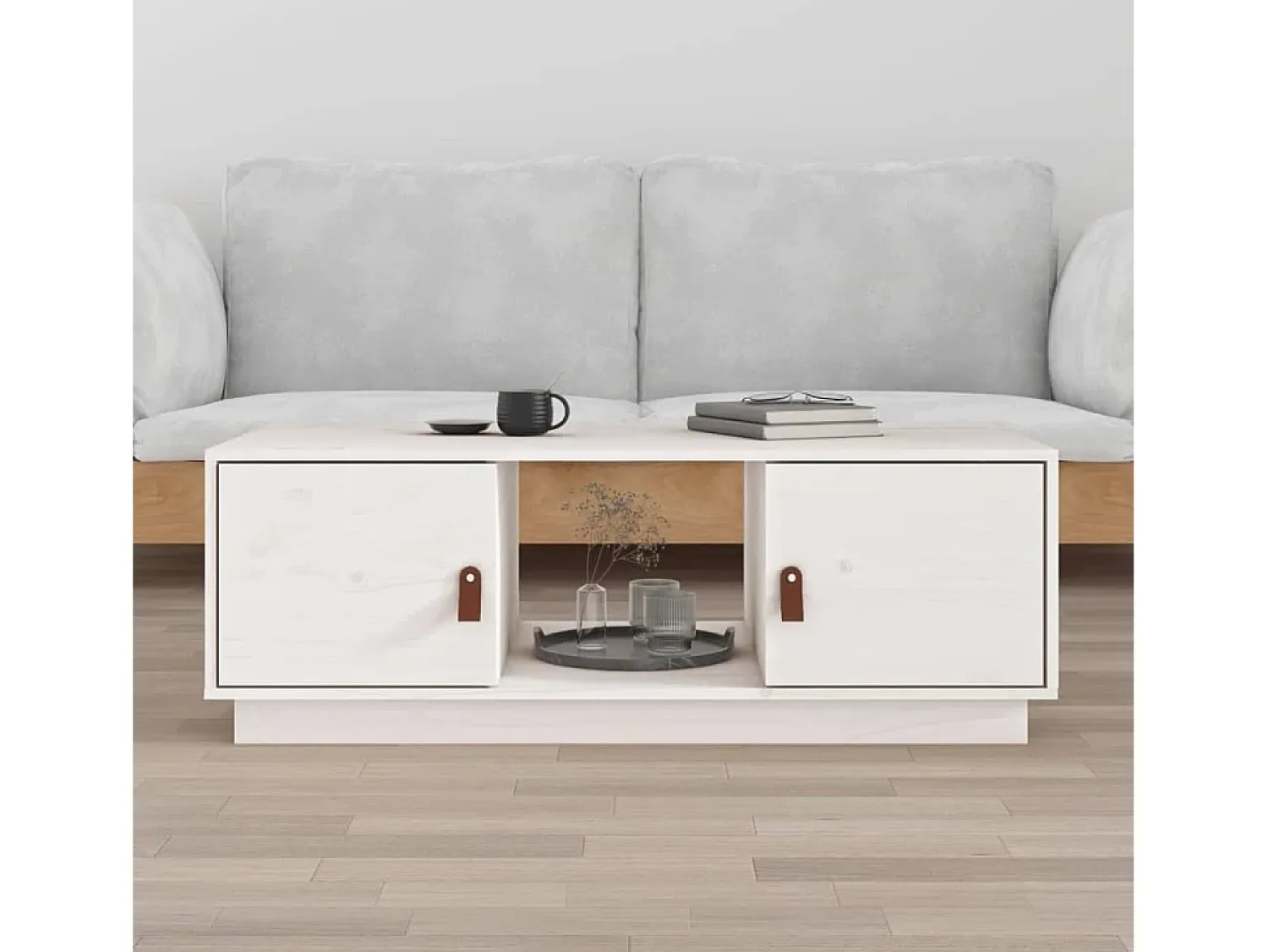 Mesa de centro | Mesa de apoio 100x50x35 cm pinho maciço^ Mesa De Centro