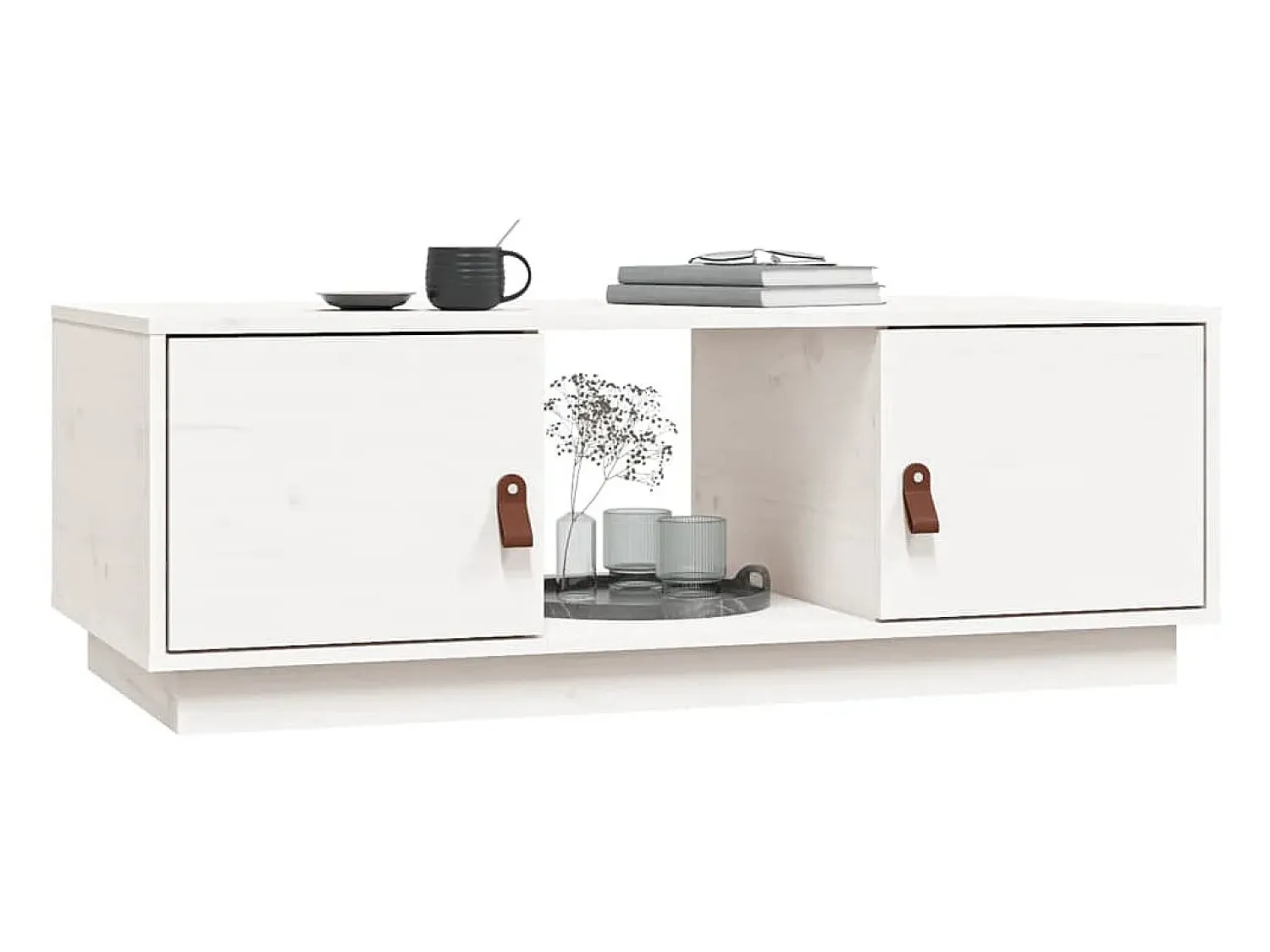 Mesa de centro | Mesa de apoio 100x50x35 cm pinho maciço^ Mesa De Centro