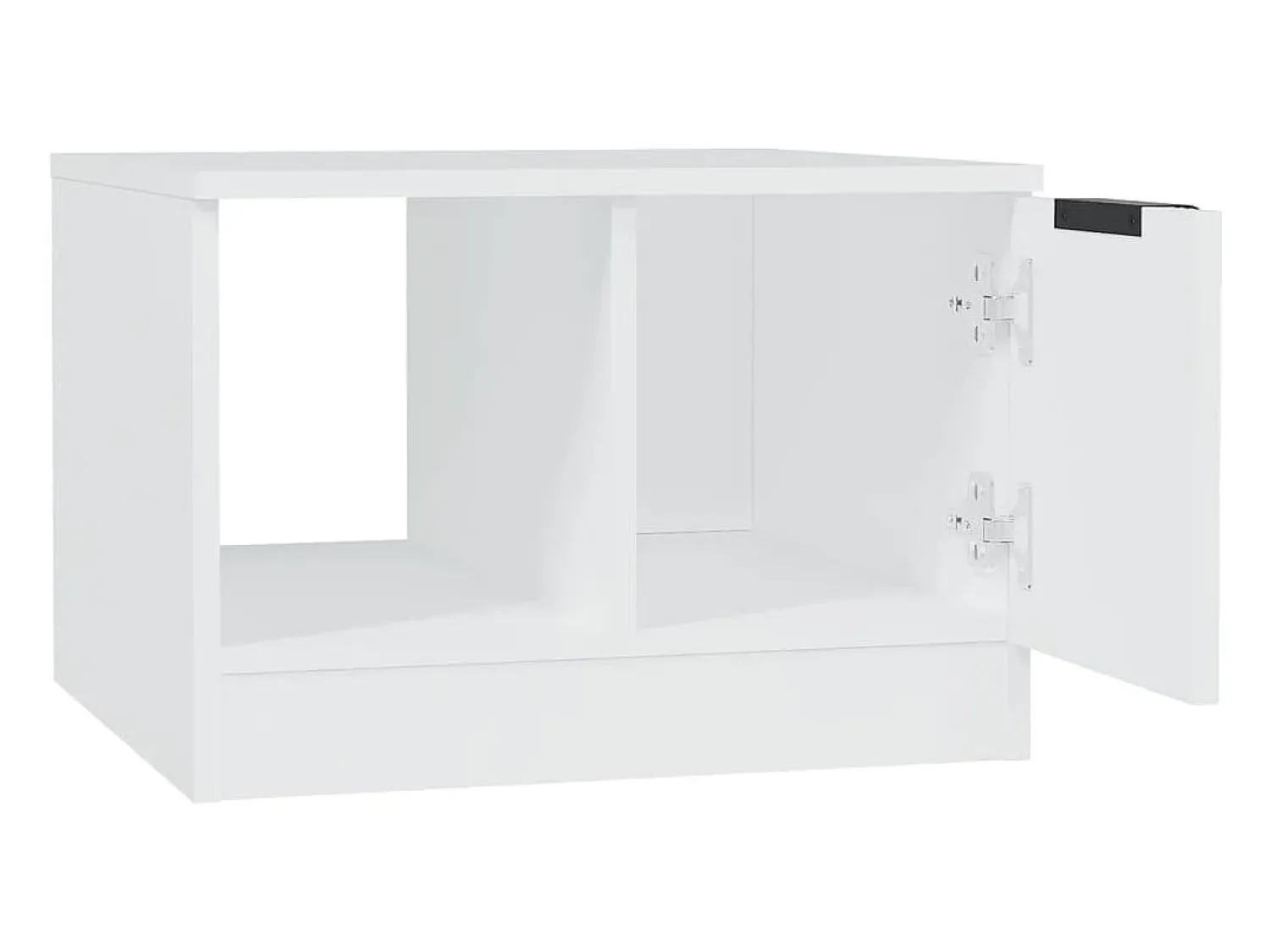 Mesa De Centro| Mesa de centro | Mesa de apoio 50x50x36 cm derivados de madeira Branco
