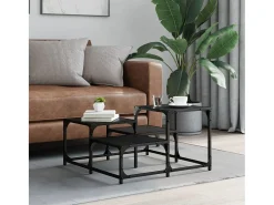 Mesa de centro | Mesa de apoio 68x68x40 cm derivados de madeira^ Mesa De Centro