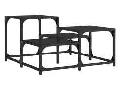 Mesa de centro | Mesa de apoio 68x68x40 cm derivados de madeira^ Mesa De Centro