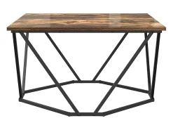 Mesa de centro | Mesa de apoio Carvalho fumado 80x80x45 cm^ Mesa De Centro