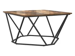 Mesa de centro | Mesa de apoio Carvalho fumado 80x80x45 cm^ Mesa De Centro