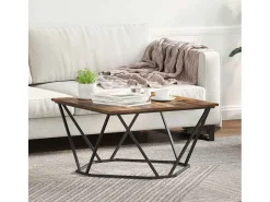 Mesa de centro | Mesa de apoio Carvalho fumado 80x80x45 cm^ Mesa De Centro