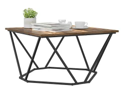 Mesa de centro | Mesa de apoio Carvalho fumado 80x80x45 cm^ Mesa De Centro